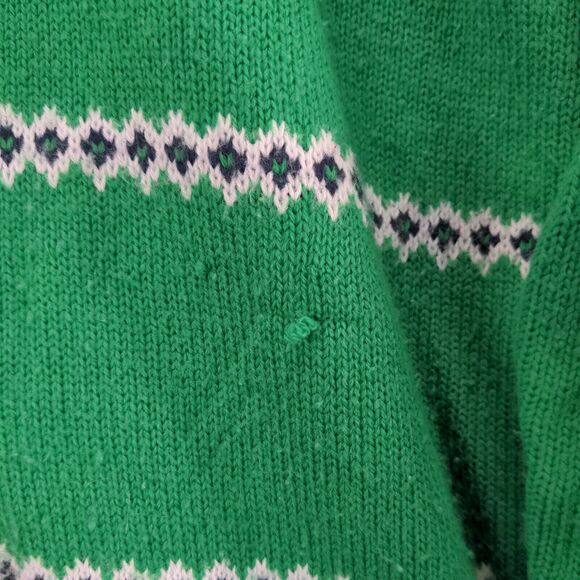 Jolly Sweaters Ugly Christmas Sweater Unicorn Santa Mens SZ XL Green Embroidered - Picture 12 of 13